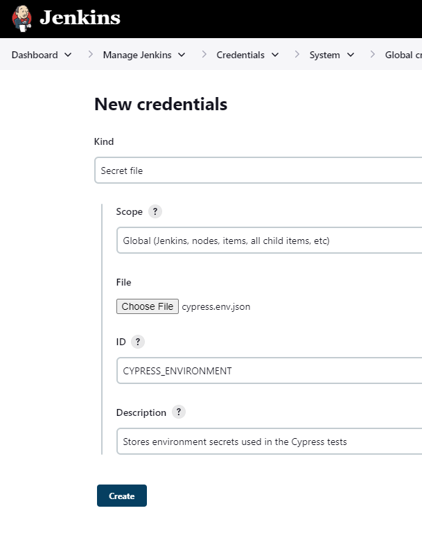 Storing Cypress environment secrets securely – in Jenkins